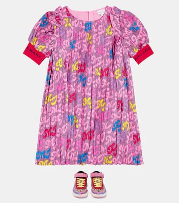 Abito in raso con stampa | Marc Jacobs Kids