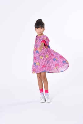 Abito in raso con stampa | Marc Jacobs Kids