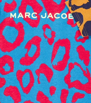 T-shirt in cotone con stampa leopardata | Marc Jacobs Kids