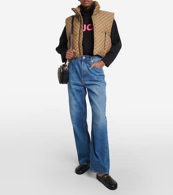 Wattierte Weste GG aus Canvas | Gucci