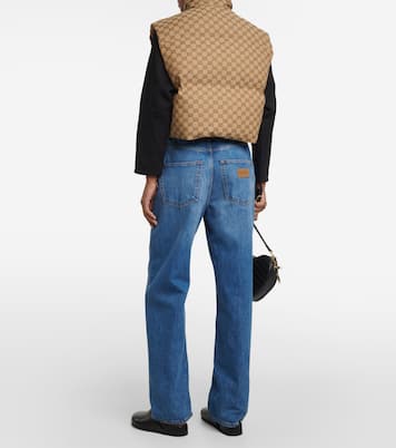Wattierte Weste GG aus Canvas | Gucci