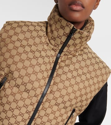 Wattierte Weste GG aus Canvas | Gucci