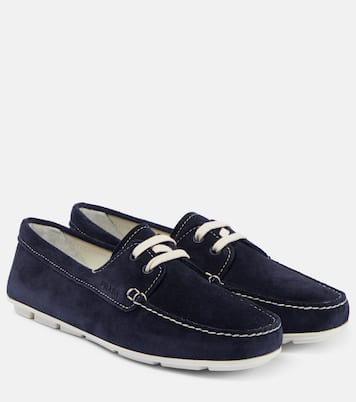 Mokassins aus Veloursleder | Prada