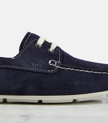 Mokassins aus Veloursleder | Prada