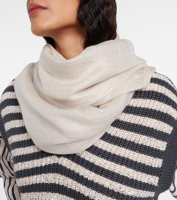 Sciarpa in misto cashmere e seta | Brunello Cucinelli