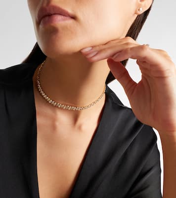 Tennis 18kt gold necklace with diamonds | Shay Jewelry