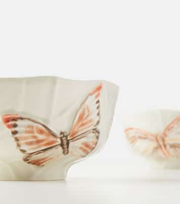 Cloudy Butterflies set of 2 bowls by Claudia Schiffer | Bordallo Pinheiro