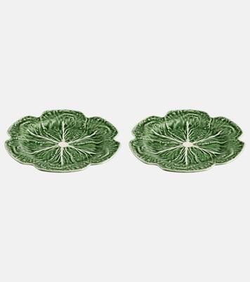Couve set of 2 ceramic charger plates | Bordallo Pinheiro
