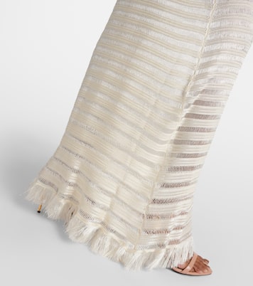 Gonna lunga in maglia con frange | Tom Ford