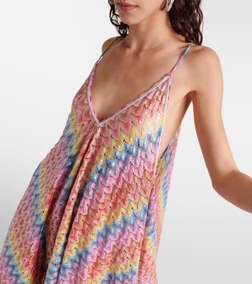 Maxikleid aus Häkelstrick | Missoni