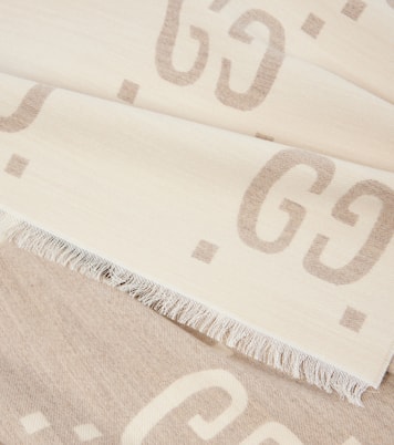 Sciarpa in lana e seta GG | Gucci