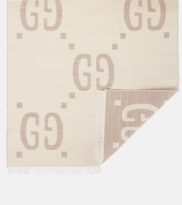 Sciarpa in lana e seta GG | Gucci