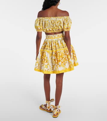 Minigonna Majolica in cotone | Dolce&Gabbana