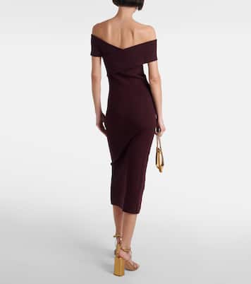 Abito midi Marceau con scollo bardot | Altuzarra