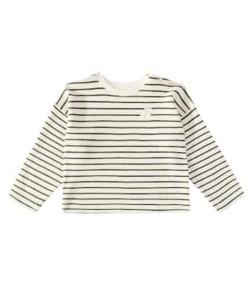 Felpa Gaya in misto cotone a righe | Bonpoint