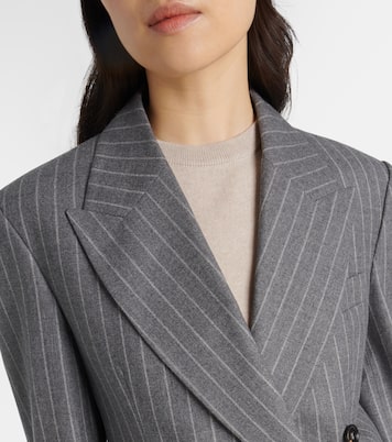 Blazer doppiopetto in lana vergine | Brunello Cucinelli
