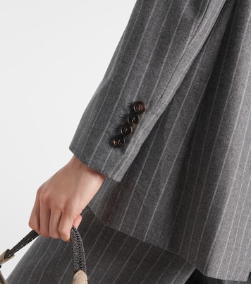 Blazer doppiopetto in lana vergine | Brunello Cucinelli