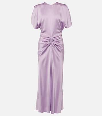 Robe midi en satin | Victoria Beckham