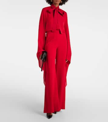 Blusa in seta con fiocco | Elie Saab