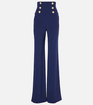 Jeans a gamba larga e vita alta | Balmain
