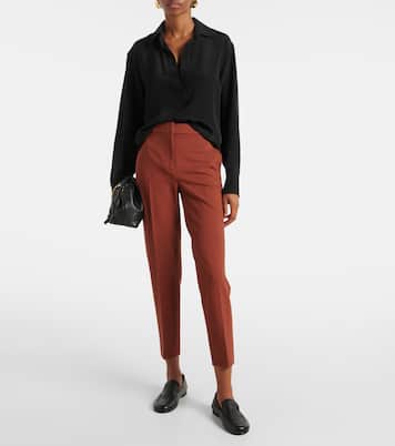 Pantaloni slim Pegno in jersey | Max Mara