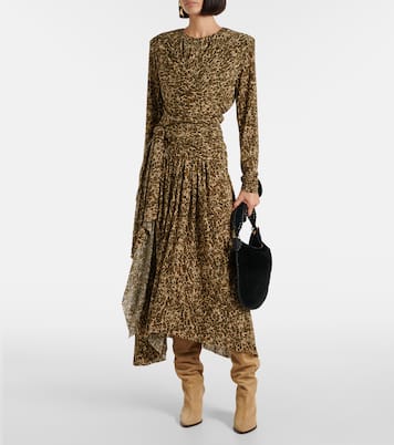 Zeidi draped leopard-print maxi dress | Isabel Marant