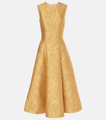 Vestido midi Mara en jacquard floral | Emilia Wickstead