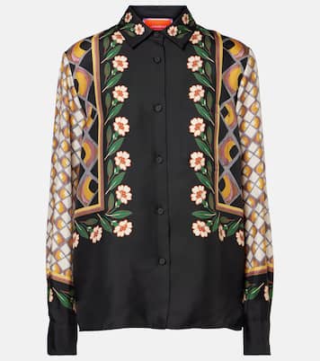 Boy printed silk twill shirt | La DoubleJ