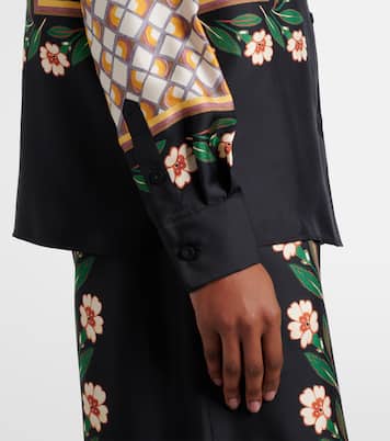 Boy printed silk twill shirt | La DoubleJ