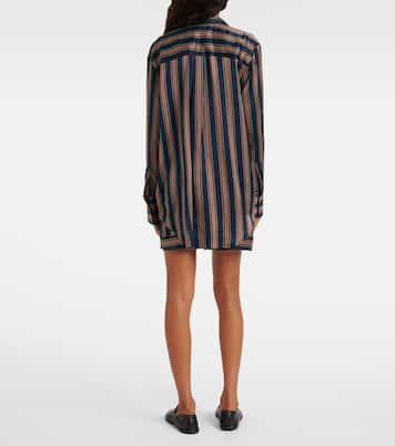 Camisa Paris de charmeuse de seda | Asceno