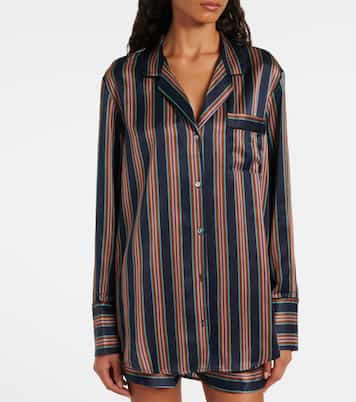 Camisa Paris de charmeuse de seda | Asceno
