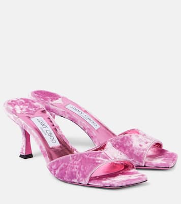 Mules Skye 70 in velluto | Jimmy Choo