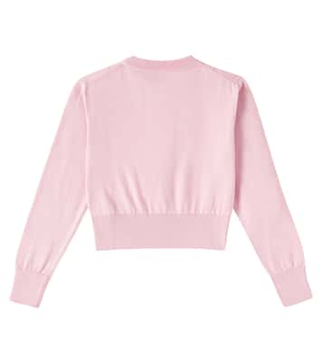 Pullover in cotone con logo | Dolce&Gabbana Kids