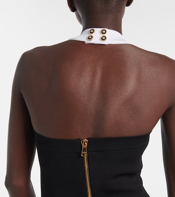 Abito corto con scollo all'americana | Balmain