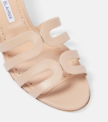 Ahwak 50 leather mules | Manolo Blahnik