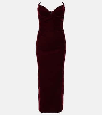 Abito midi Signature in velluto | Mugler