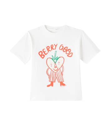 T-shirt in jersey di cotone con stampa | Stella McCartney Kids