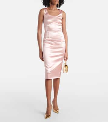 Abito midi in raso | Dolce&Gabbana