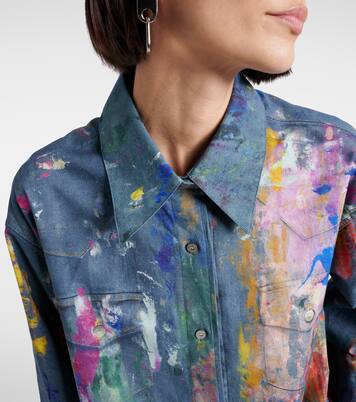 Camicia in cotone con stampa | Acne Studios