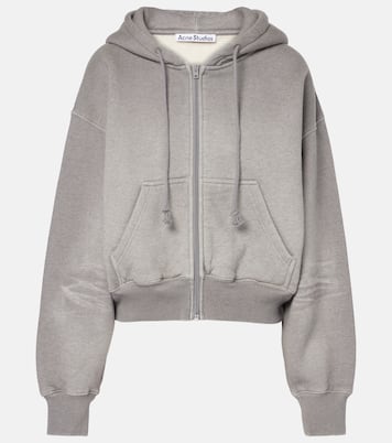 Felpa in jersey di cotone con zip e cappuccio | Acne Studios