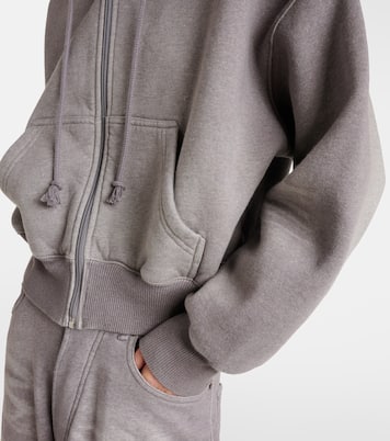 Felpa in jersey di cotone con zip e cappuccio | Acne Studios