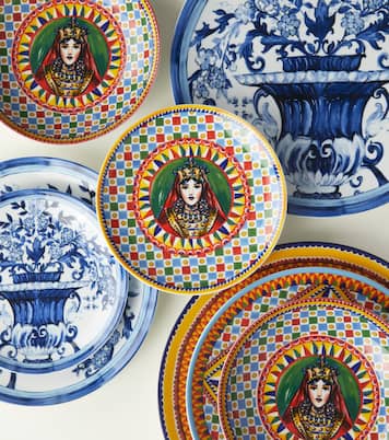 Carretto Siciliano set of 2 dessert plates | Dolce&Gabbana Casa