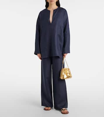 Weite Hose Austin aus Leinen | Asceno