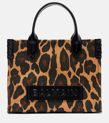 Cabas B-Army Small à motif léopard | Balmain