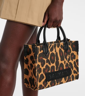 Cabas B-Army Small à motif léopard | Balmain