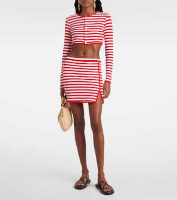 Cardigan cropped a righe | Jade Swim