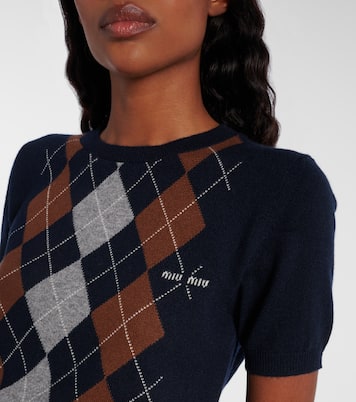 Top in maglia di cashmere | Miu Miu