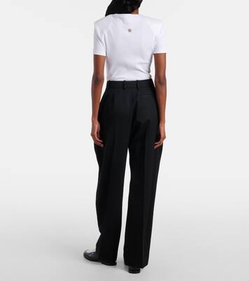 Pantalones anchos Cocoon de lana | Givenchy
