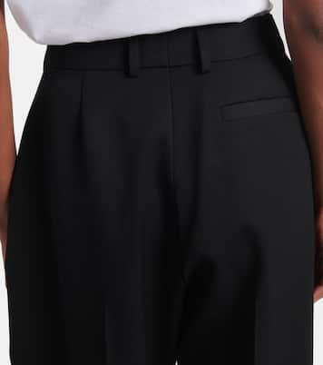 Cocoon wool grain de poudre wide-leg pants | Givenchy