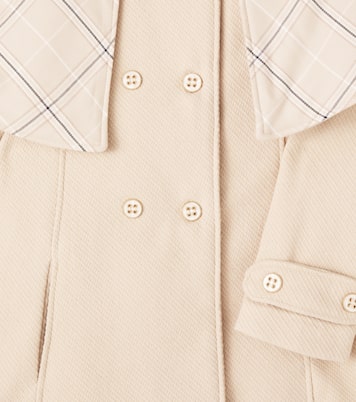 Cappotto con mantella a quadri | Patachou